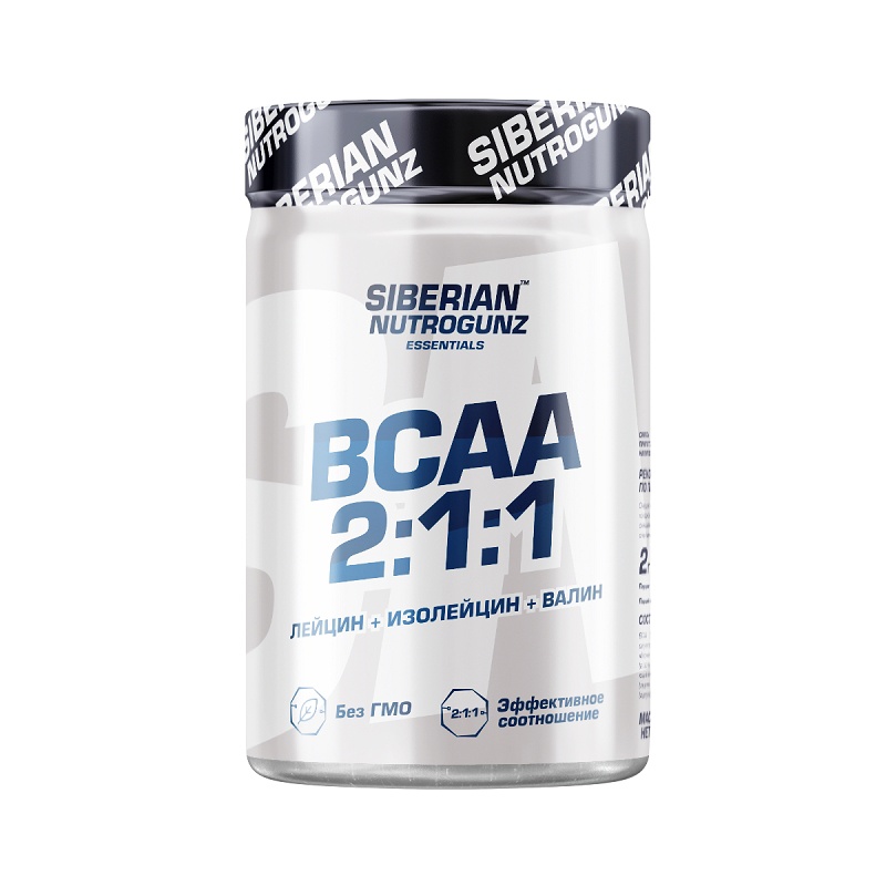 siberian bcaa 211.jpg Siberian Nutrogunz BCAA 2:1:1 (225 гр.)