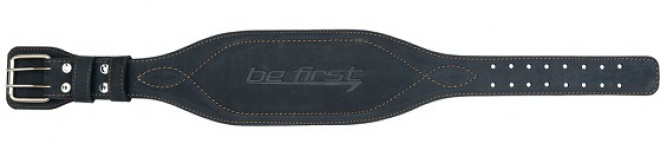 Пояс тяжелоатлетический из нубука черный арт. 811