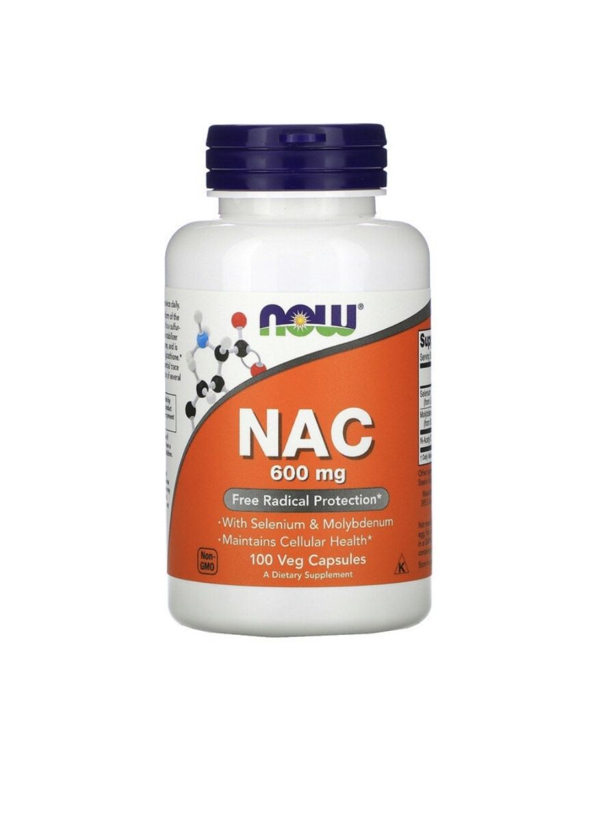 NAC with Selenium 600 мг (100 вег. капс)