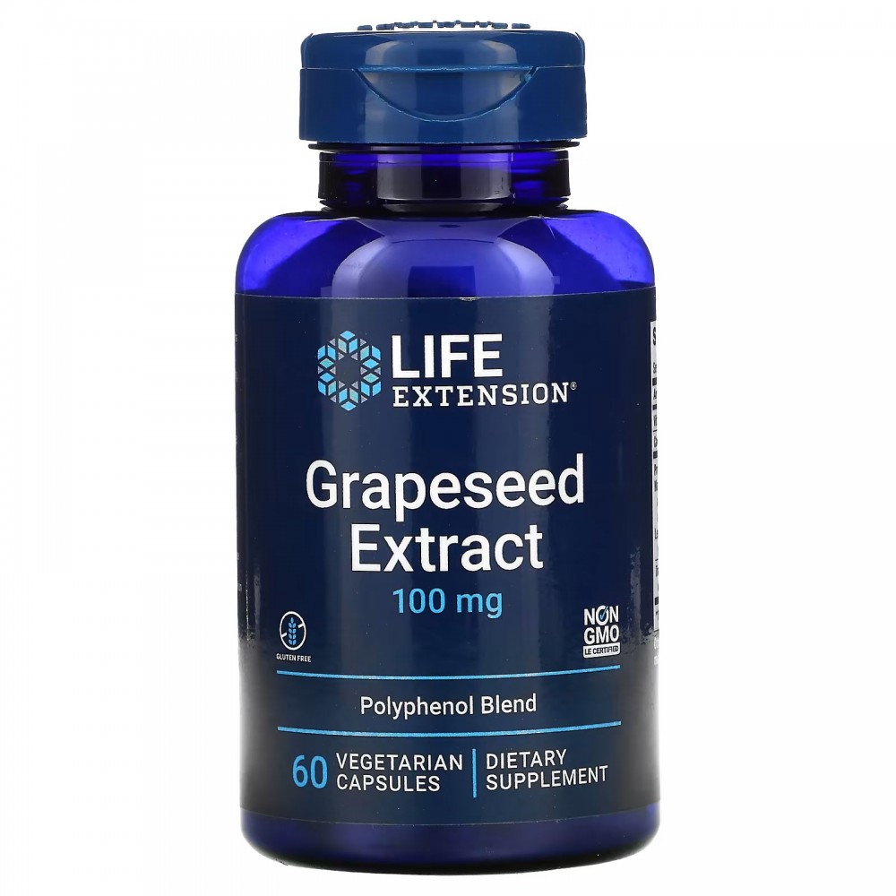 Grapeseed Extract Resveratrol 100 mg (60 caps)