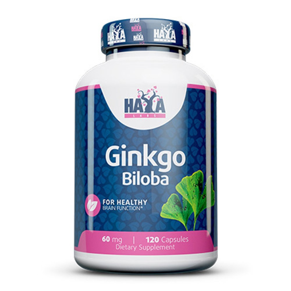 Haya Labs Ginkgo Biloba 60 mg (120 капс)