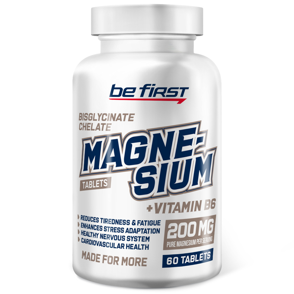 be first magnesium b6 60 tab.jpg Magnesium bisglycinate chelate+B6 (60 таб)