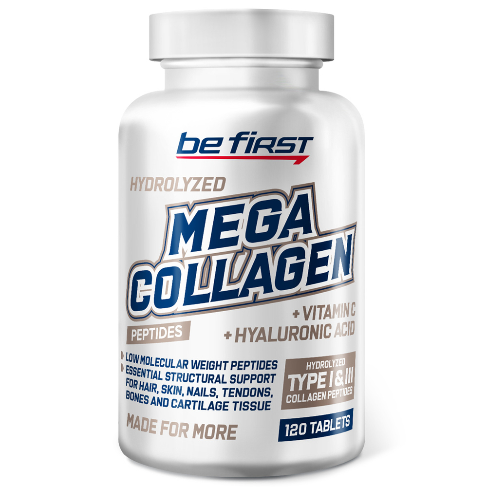 Mega Collagen Peptides+hyaluronic acid+vitamin C (120 таб)