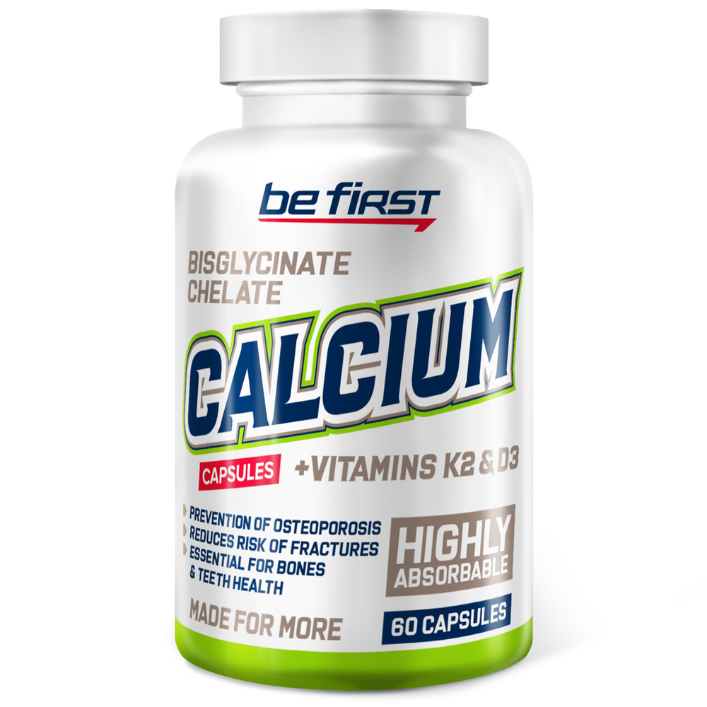 Be First Calcium Chelate + K2 + D3 (60 капс.)