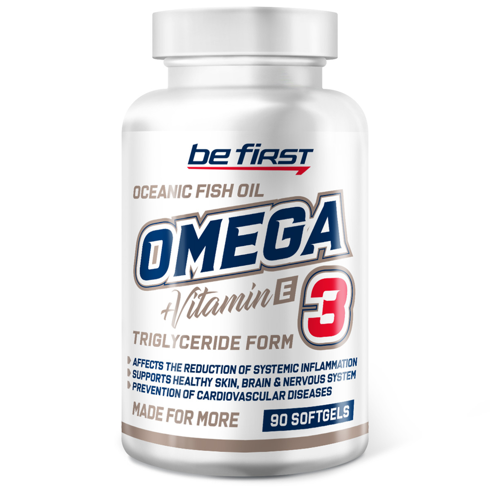 be first omega _ e.jpg Omega-3 fish Oil+Vitamin E (90 капс)