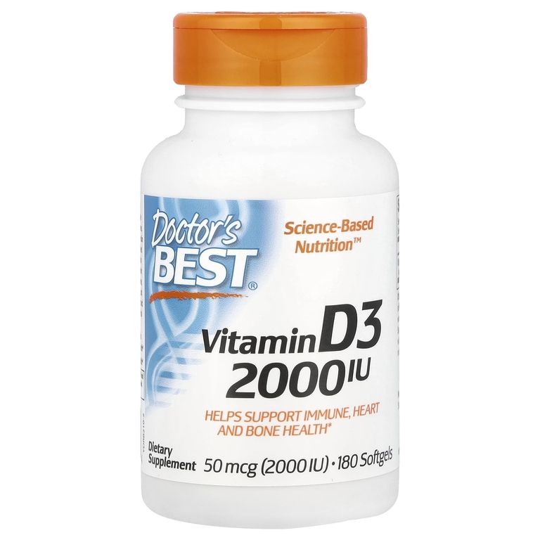 Doctor's Best Vitamin D3 2000 IU (180 гел. капс)