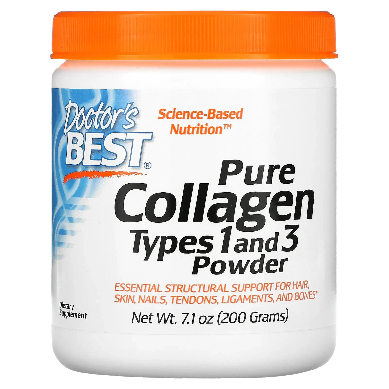 doctors best collagen type 200 gr.jpg Doctor's Best Collagen Types 1 & 3 Powder (200 гр.)