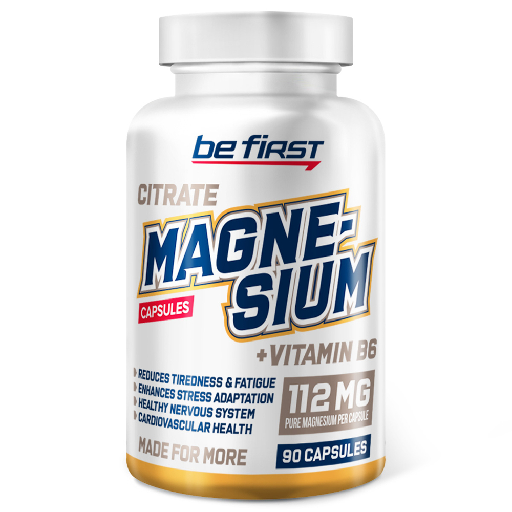 Be first Magnesium Citrate + B6 (90 капс)