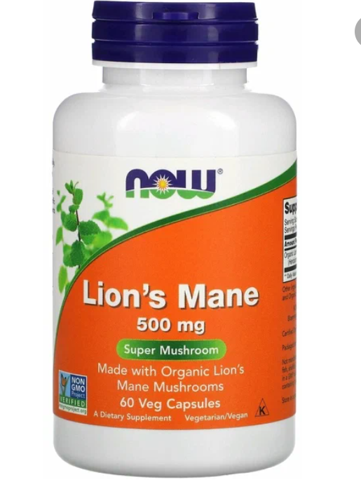 Now Lion's Mane Mushroom (60 капс)