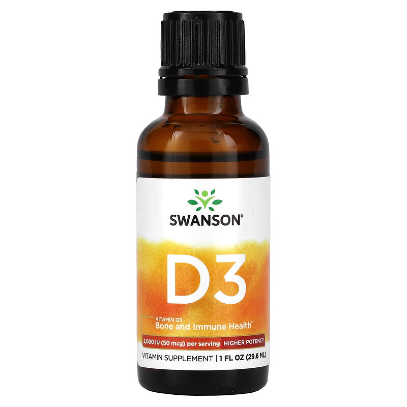 Swanson Vitamin D3 2000 IU (30 мл)