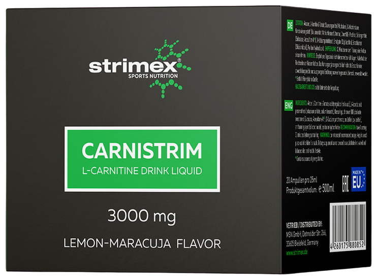 carnitine liquid 3000.png Carnitine Liquid 3000 mg. (20*25 мл)
