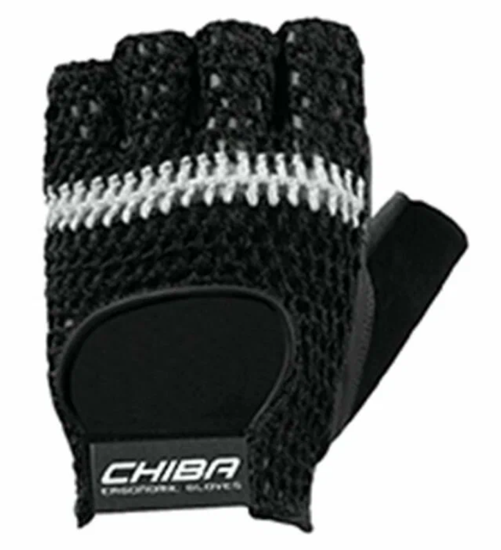 Перчатки Chiba 30410 черный/белый