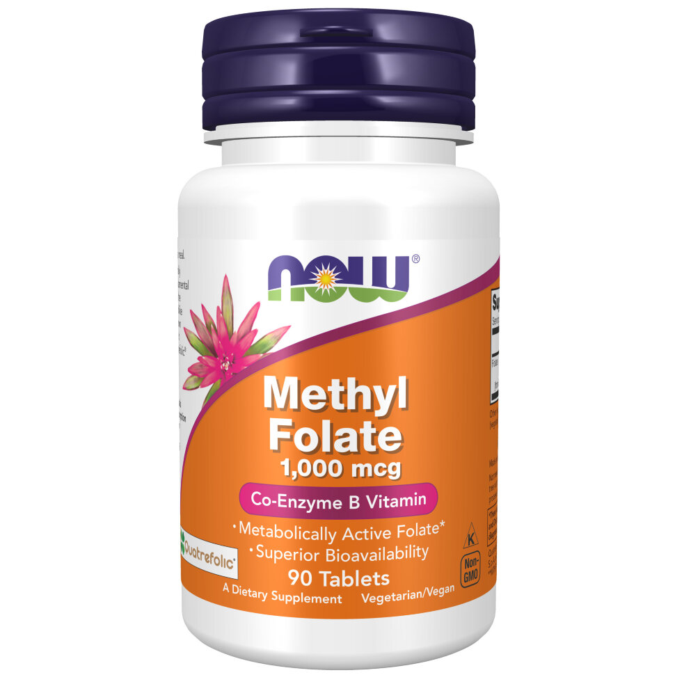now methyl folate.jpg Now Methyl Folate 1000 mcg (90 таб)