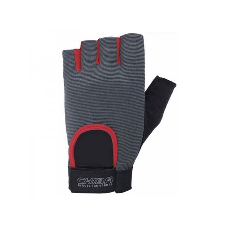 Chiba Перчатки 40416 (серый/красный)