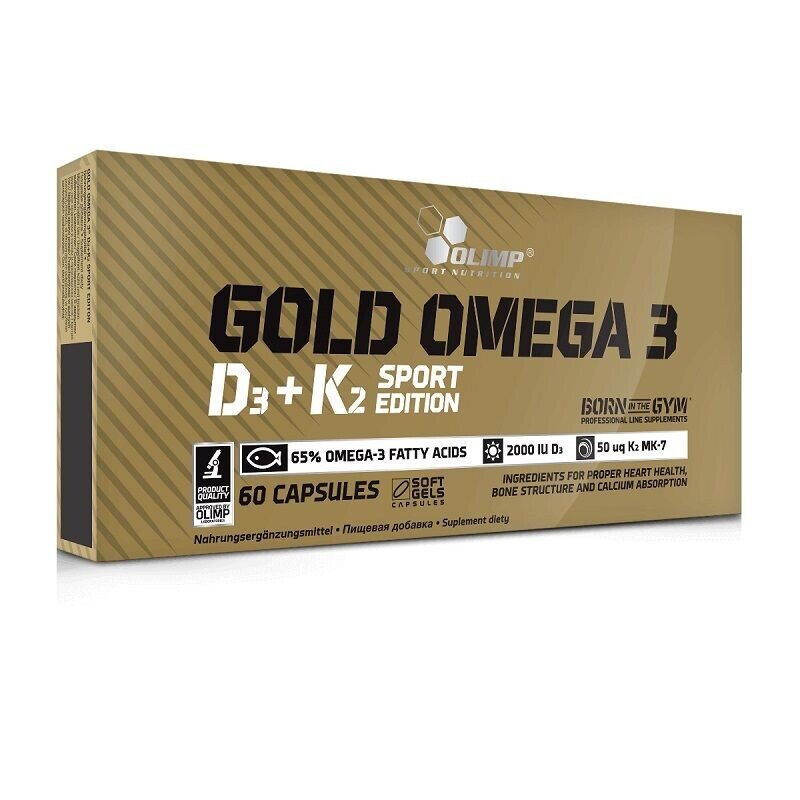 Olimp Gold Omega 3 D3+K2 Sport Edition (60 капс)
