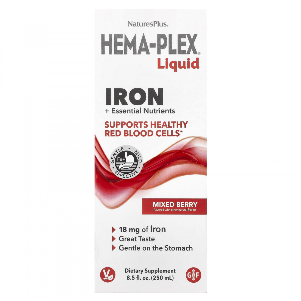 NaturesPlus Hema-Plex Liquid Iron (250 мл)