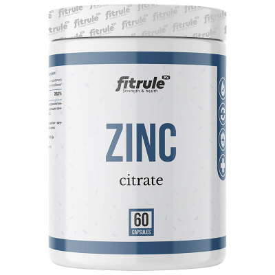fitrule zinc citrate.jpg FitRule Zinc Citrate (60 капс)