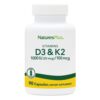 Natures Plus Vitamins D3&K2 (90 таб)