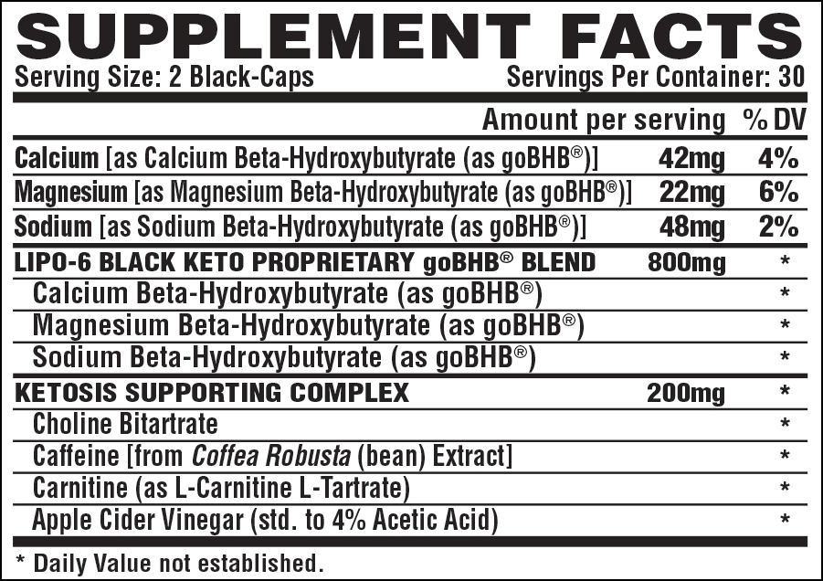 Nutrex Lipo 6 Black Keto EU (60 капс.)