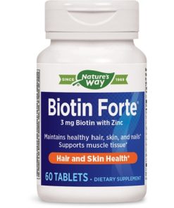 Nature’s Way Biotin Forte 3 mg with Zinc (60 таб.)