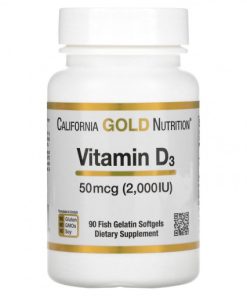 California Gold Nutrition Vitamin D3 2000 МЕ (90 капс.)