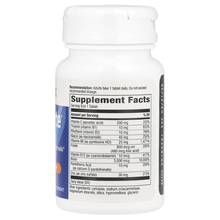 Nature’s Way Biotin Forte 3 mg with Zinc (60 таб.)