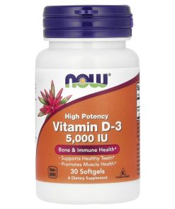 NOW Vitamin D3 5000 (30 капсул)