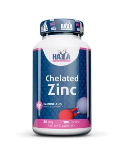 Haya Labs Chelated Zinc (Bisglycinate) 30mg (100 таб.)