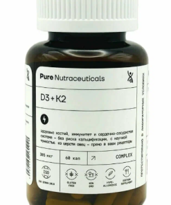 Pure Nutraceuticals D3+K2 (60 капс)