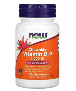 Now Vitamin D-3 1000 (180 жевательные таб.)