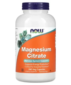 NOW Magnesium Citrate (240 вег.капс)
