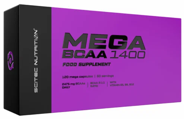 Scitec Nutrition Mega BCAA 1400 (120 капс)