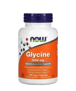 NOW Glycine 1000 мг (100 капс)
