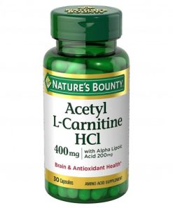 Nature's Bounty Acetyl L-Carnitine HCI 400mg with Alpha Lipoic Acid 200mg (30 капс)