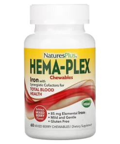 Nature's Plus Hema Plex (60 жев. таб. c ягодным вкусом)