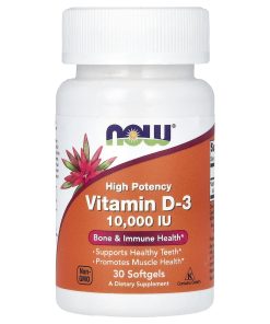 NOW Vitamin D3 10000 (30 капсул)