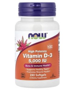 NOW Vitamin D-3 5000 (240 гел.капс)