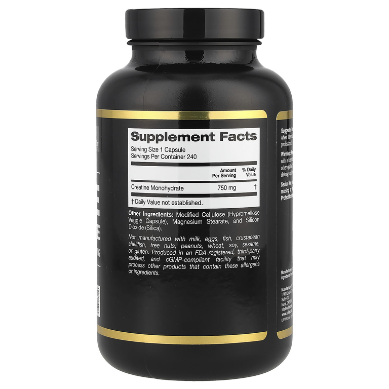 California Gold Nutrition Sport Creatine 240 капс.