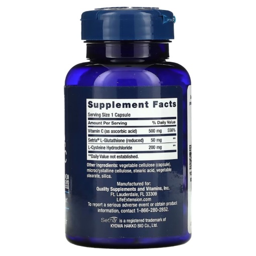 Life Extension Glutathione,Cysteine & C (100 капс)