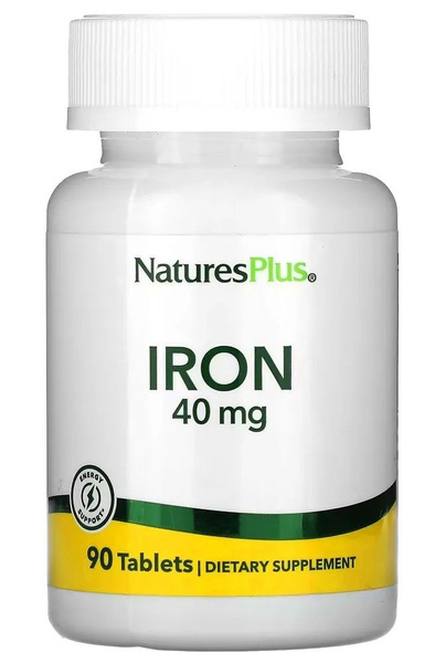 Nature's Plus Iron 40 mg (90 таб.)