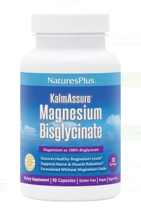 Natures Plus KalmAssure Magnesium Bisglycinate (90 капс)
