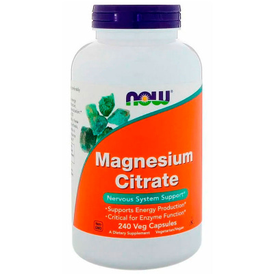 NOW Magnesium Citrate (240 вег.капс)