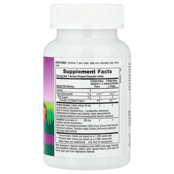 Nature's Plus Animal Parade AcidophiKidz Chewable (90 жев. таб.)