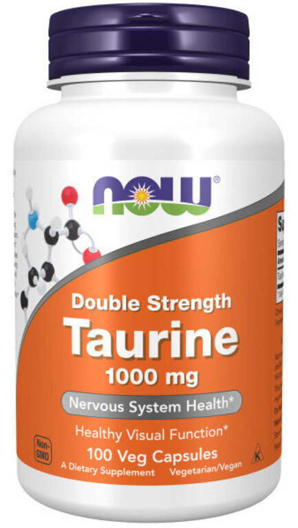 NOW Taurine 1000 mg. (100 вег.капс)