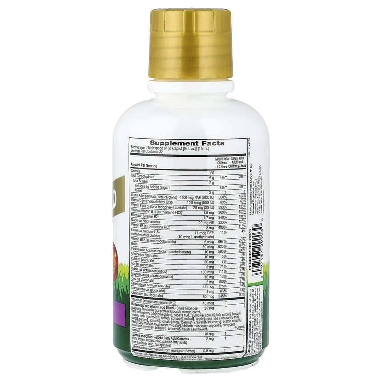 f6682c7c14cdb708c29d4d37b940bae4.jpg Natures Plus Animal Parade Gold Multivitamin Liquid (480 мл)