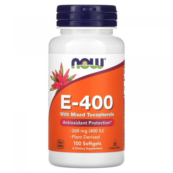 NOW E-400 d-alpha Tocopheryl (100 гел.капс)
