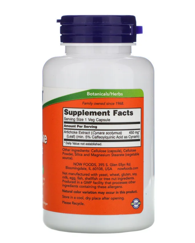 NOW Artichoke Extract 450 mg (90 капс.)