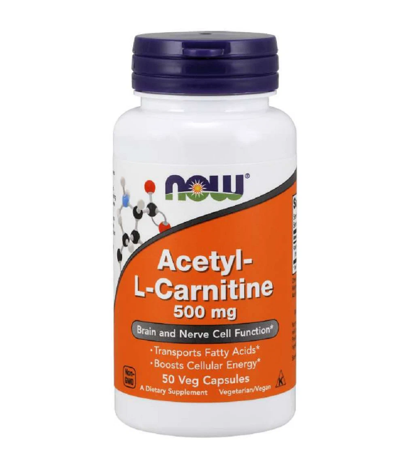 NOW Acetyl L-carnitine 500 мг (50 капс.)