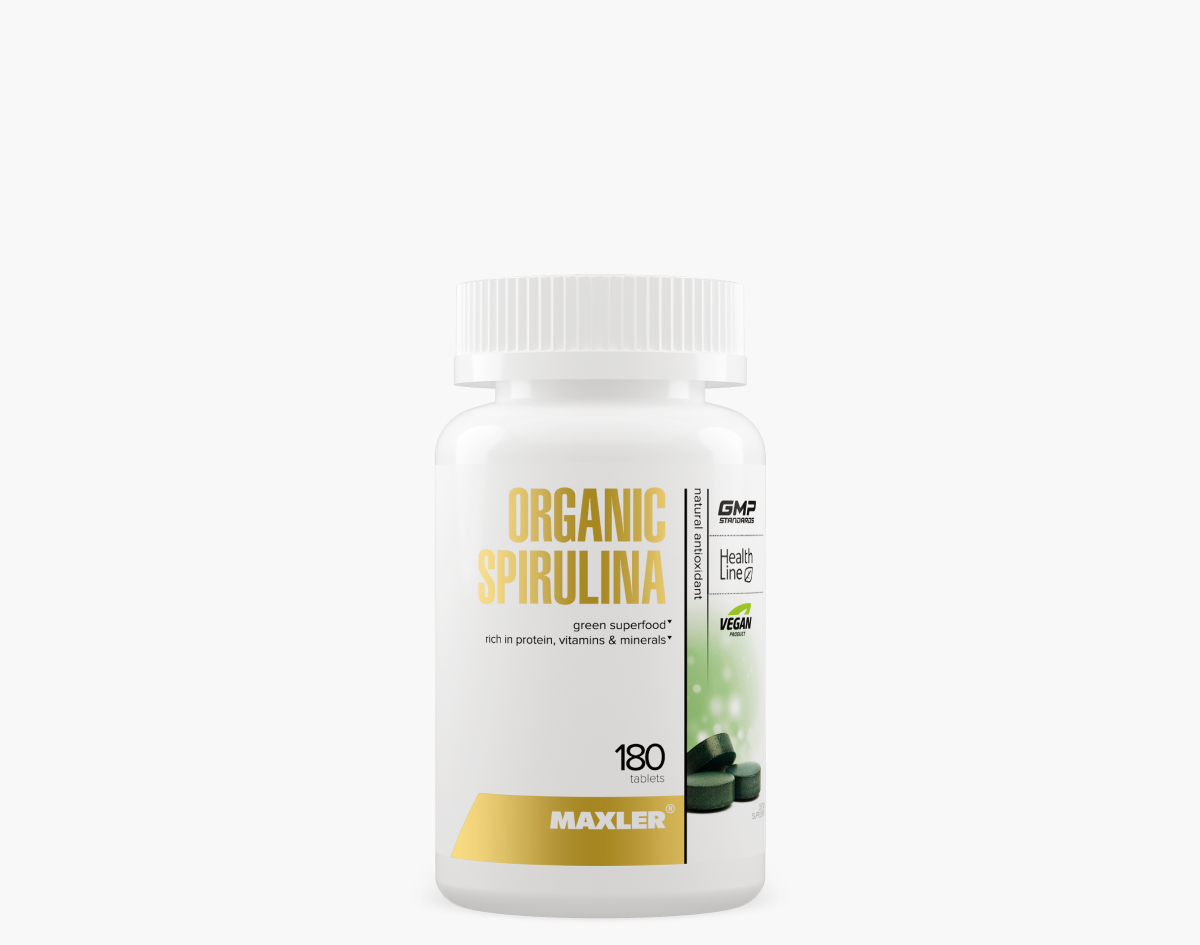 Maxler Organic Spirulina 500 mg. (180 таб)