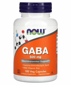 NOW GABA 500 mg + B6 (100 капс)